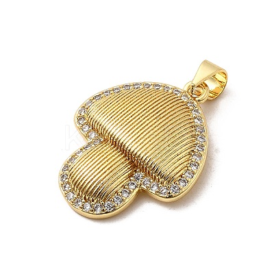Brass Micro Pave Cubic Zirconia Pendants KK-A266-04H-G-1
