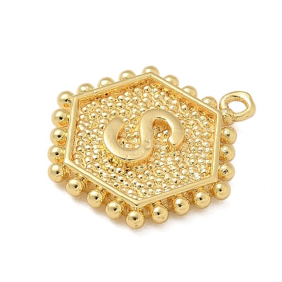 Brass Pendants KK-B126-01G-S-1