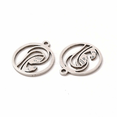 Non-Tarnish 201 Stainless Steel Pendants STAS-E188-12P-1