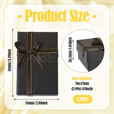 Cardboard Paper Storage Ring Boxes with Velvet Inside CON-TAC0008-02-1