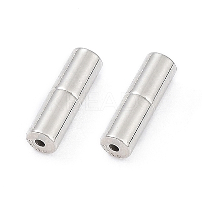 Anti-Tarnish Rhodium Plated 925 Sterling Silver Screw Clasps STER-K173-05P-1