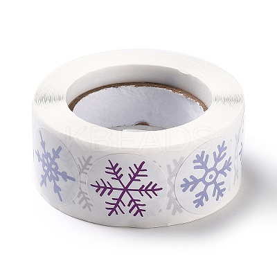 Christmas Themed Flat Round Roll Stickers LS-DIY-B045-04B-1