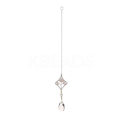 Teardrop Acrylic Beads Big Pendant Decorations LS-HJEW-D029-01P-D-1