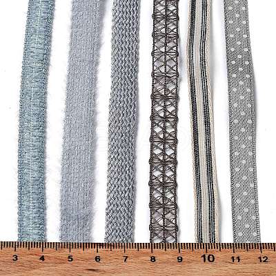 18 Yards 6 Styles Polyester Ribbon SRIB-C001-F05-1