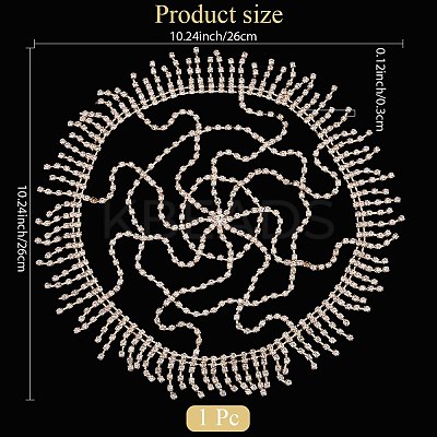 Alloy Rhinestone Mesh Headbands OHAR-WH20007-05G-02-1