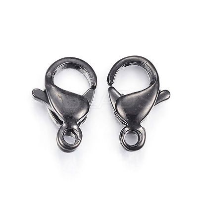 304 Stainless Steel Lobster Claw Clasps X-STAS-H353-B-02B-1