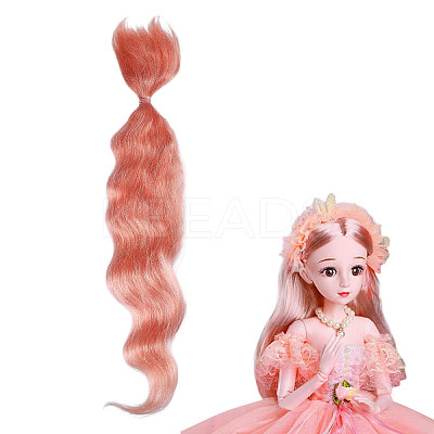 Artificial Wool Doll Wig Hair AJEW-WH0609-186H-1