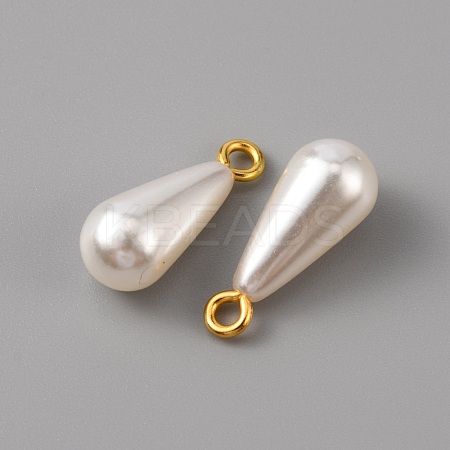 ABS Plastic Imitation Pearl Pendants KY-WH0045-25B-G-1