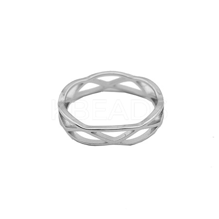 Cross 201 Stainless Steel Finger Rings FS-WG7A805-07-1