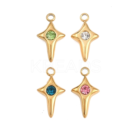 304 Stainless Steel Charms STAS-H241-01G-1