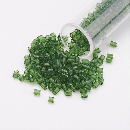 11/0 Two Cut Round Hole Glass Seed Beads SEED-G006-2mm-15-1