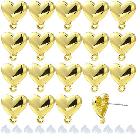 20Pcs Alloy Stud Earring Findings FIND-SC0019-22-1
