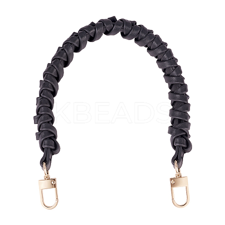 Imitation leather Braided Leather Handbag Handles FIND-WH0052-06-1