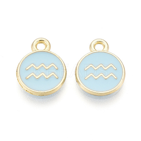 Alloy and Enamel Charms ENAM-T021-28C-1