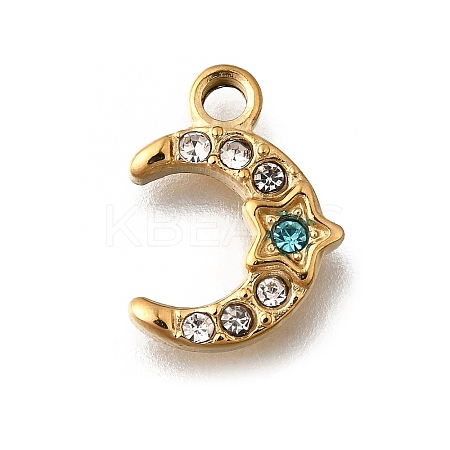 304 Stainless Steel Charms STAS-F318-07G-1