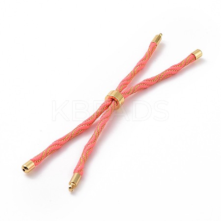 Nylon Cord Silder Bracelets MAK-C003-03G-05-1