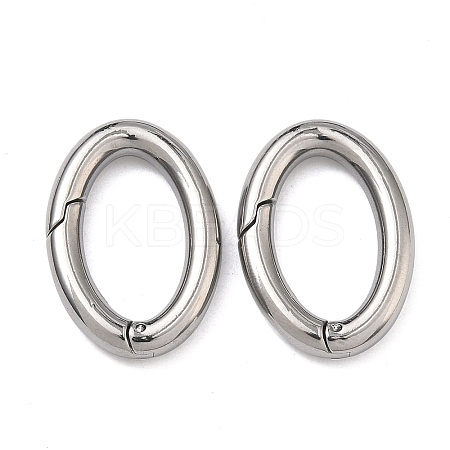304 Stainless Steel Spring Gate Rings STAS-A138-07C-P-1