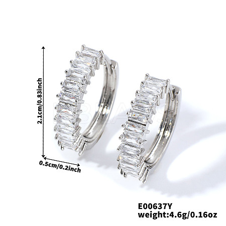 Vintage Retro Chic Sparkling Diamond Earrings for Casual Fashion Statement RW4607-2-1