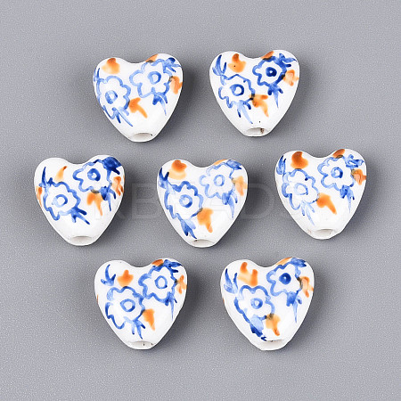 Handmade Porcelain Ceramic Beads PORC-T134-28B-1