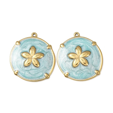 304 Stainless Steel Pendants STAS-N129-08G-02-1