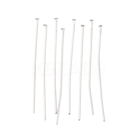 Tarnish Resistant Stainless Steel Flat Head Pin Jewelry Findings X-STAS-E023-0.6x35mm-1