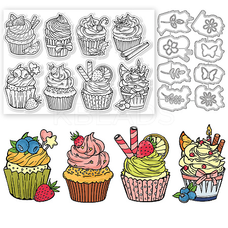 Globleland 1Pc Cupcake Carbon Steel Cutting Dies Stencils DIY-GL0004-65-1