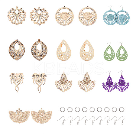 DIY Dangle Earring Making Kits DIY-BY0001-01-1