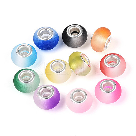 Two Tone Resin European Beads RPDL-Q011-M2-01-1