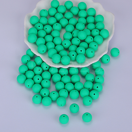 Round Silicone Focal Beads SI-JX0046A-30-1