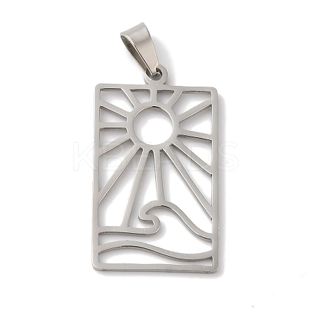 Non-Tarnish 304 Stainless Steel Pendants STAS-U010-14P-1