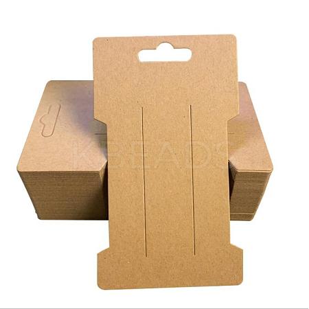 Kraft Paper Hair Clip Display Cards CDIS-WH0015-24-1