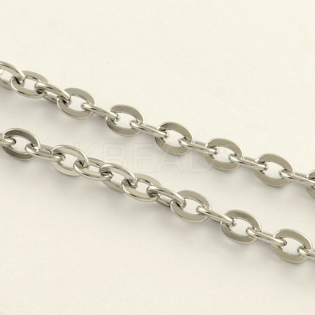Tarnish Resistant 304 Stainless Steel Cable Chains CHS-Q001-17-100m-1