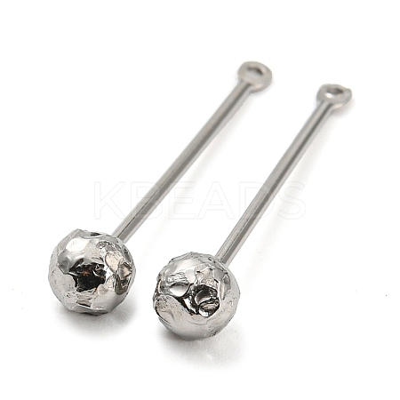 Tarnish Resistant 304 Stainless Steel Threaded Ball Eyepin with 316 Stainless Steel Bead LS-STAS-M330-01A-P-1