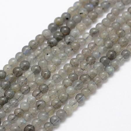 Natural Labradorite Beads Strands G-P322-31-4mm-1