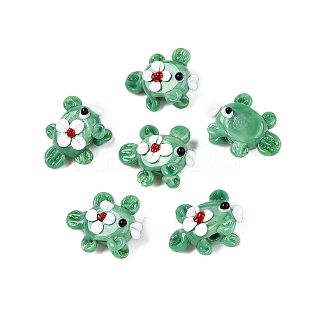 Handmade Lampwork Bumpy Beads Strands LAMP-T021-25F-1