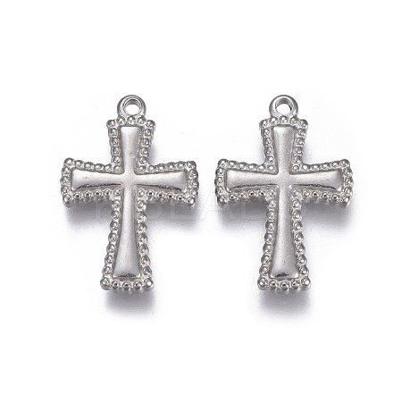 Tarnish Resistant 304 Stainless Steel Pendants STAS-F207-04P-1