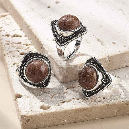 Synthetic Goldstone Adjustable Rings G-P560-03AS-04-1