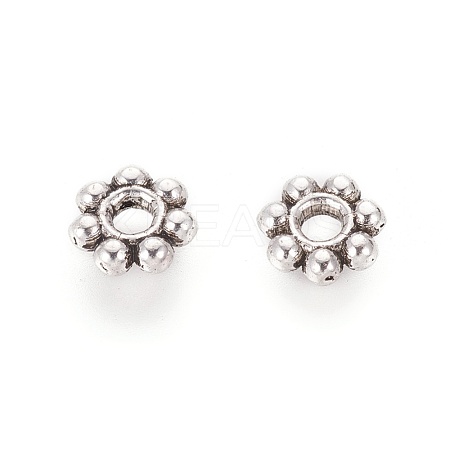 Tibetan Style Alloy Beads TIBEB-S039-018AS-NR-1