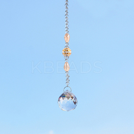 Crystal Glass Sun Catcher Pendant PW-WGA4FA9-06-1