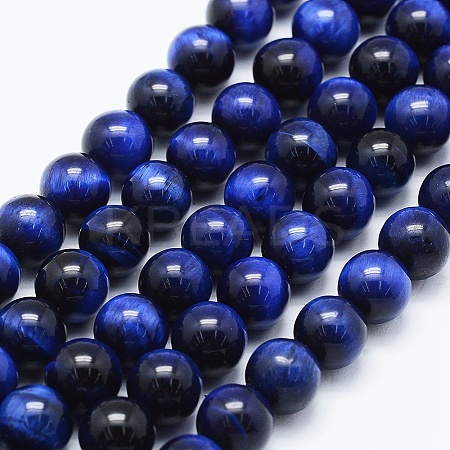 Natural Tiger Eye Beads Strands X-G-F561-10mm-B02-1