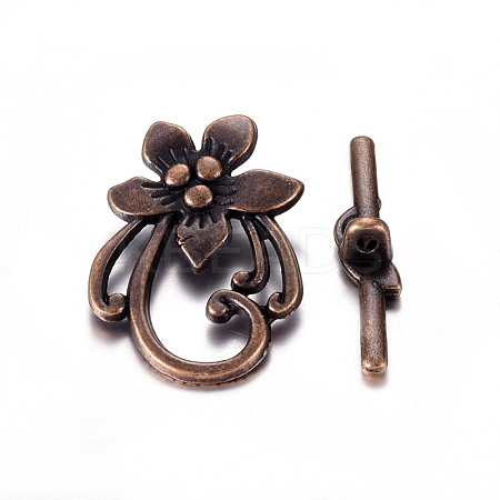 Tibetan Style Toggle Clasps RLF0677Y-NF-1