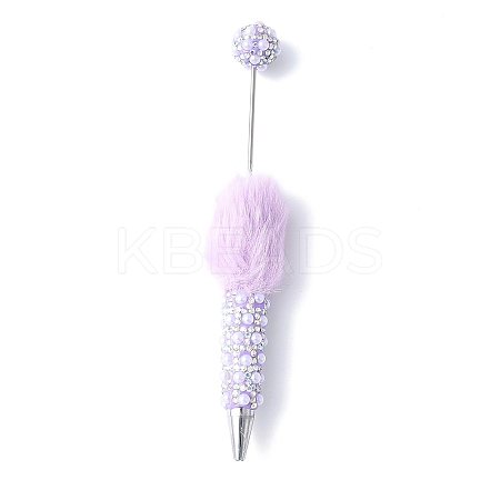 Alloy Beadable Pen AJEW-A066-01F-1