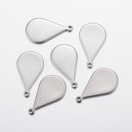 Tarnish Resistant 304 Stainless Steel Stamping Blank Tag Pendants LS-STAS-L200-92P-1