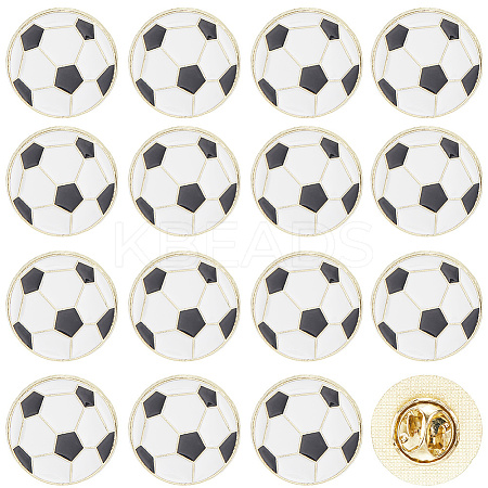 20Pcs Sport Enamel Pins JEWB-SC0001-62D-1