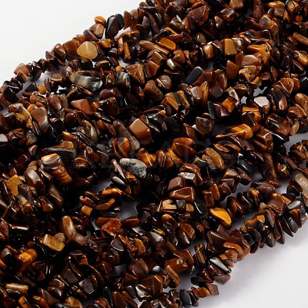 Natural Tiger Eye Beads Strands F012-1