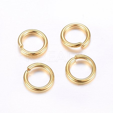 304 Stainless Steel Open Jump Rings X-STAS-O098-02G-01-1