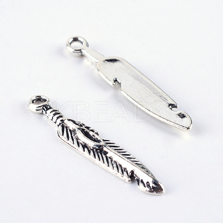 Tibetan Style Alloy Pendants TIBEP-S298-007AS-FF-1