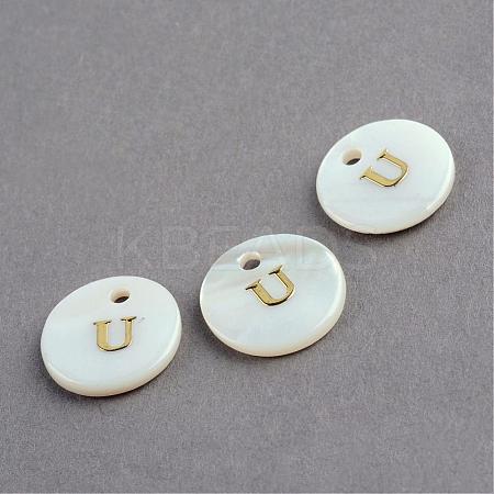 Freshwater Shell Pendants SSHEL-S249-U-1