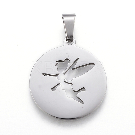 Non-Tarnish 304 Stainless Steel Pendants STAS-I086-04P-08-1