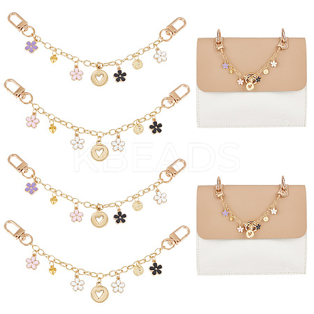 Alloy Enamel Pendant Decorative Purse Chains AJEW-AB00108-1